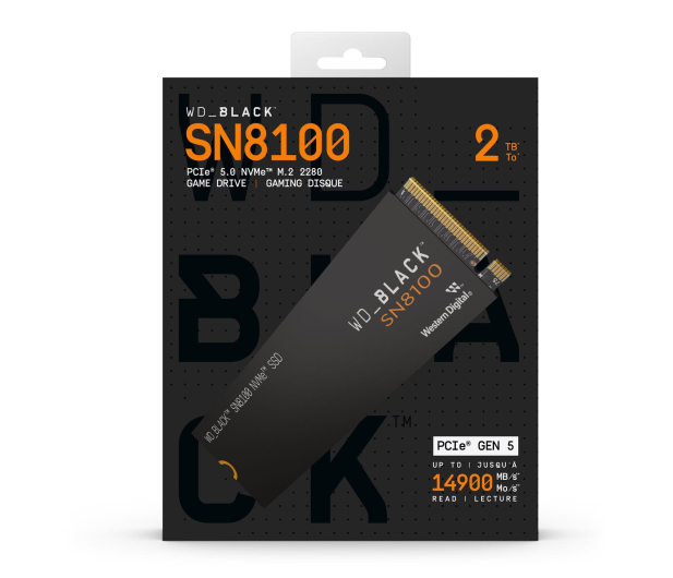 Sandisk 2TB M.2 PCIe Gen5 NVMe Black SN8100 - 1336174 - zdjęcie 2